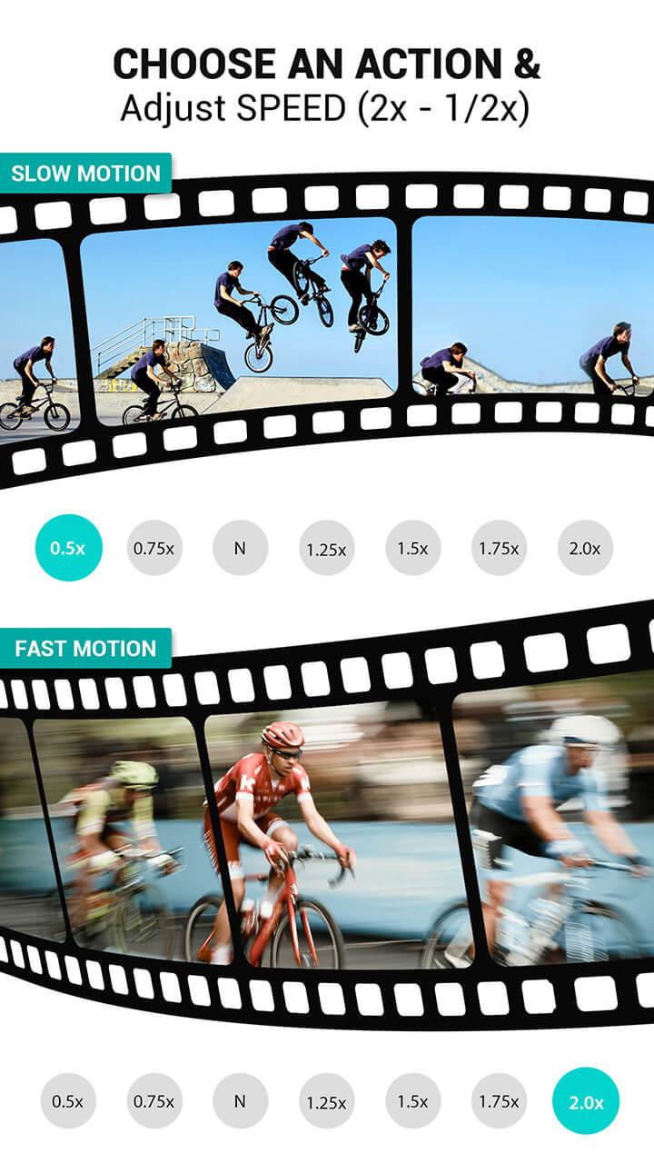 اسکرین شات 4 برنامه Video Speed Changer: SlowMo