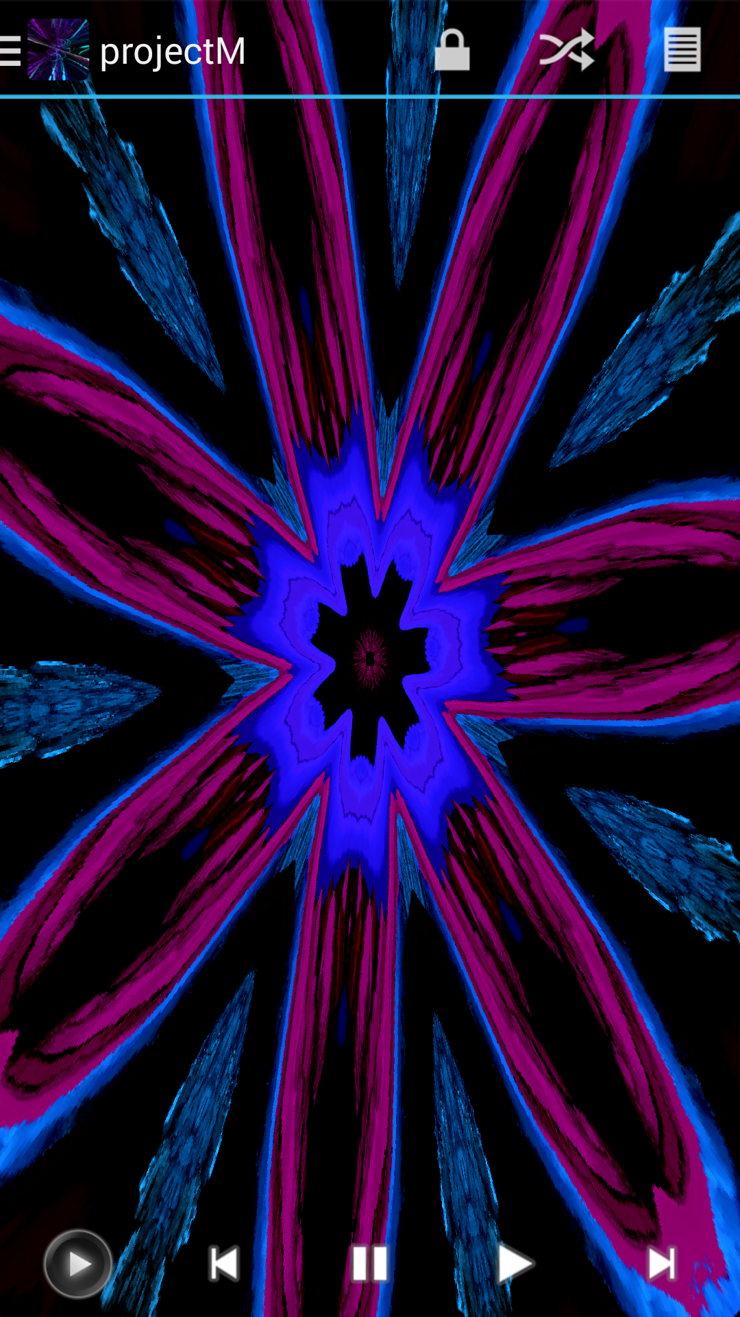 اسکرین شات 5 برنامه projectM Music Visualizer