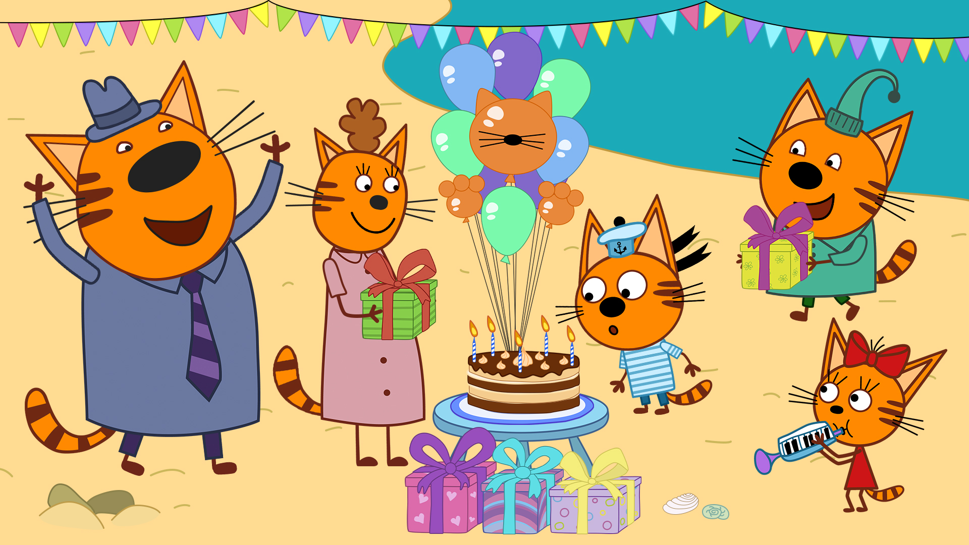 اسکرین شات 5 بازی Kid-E-Cats: Kids birthday