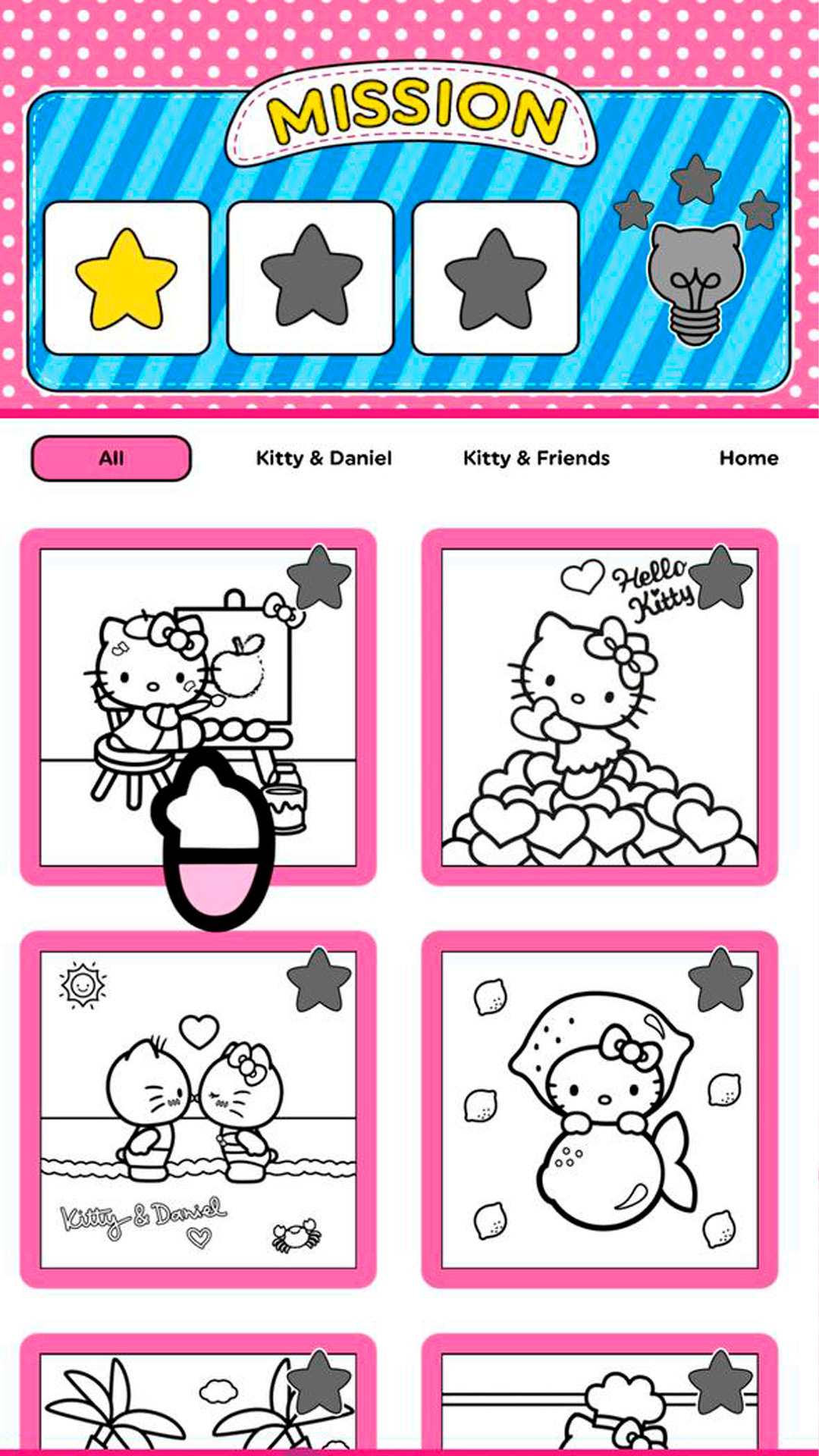 اسکرین شات 6 بازی Hello Kitty: Coloring Book