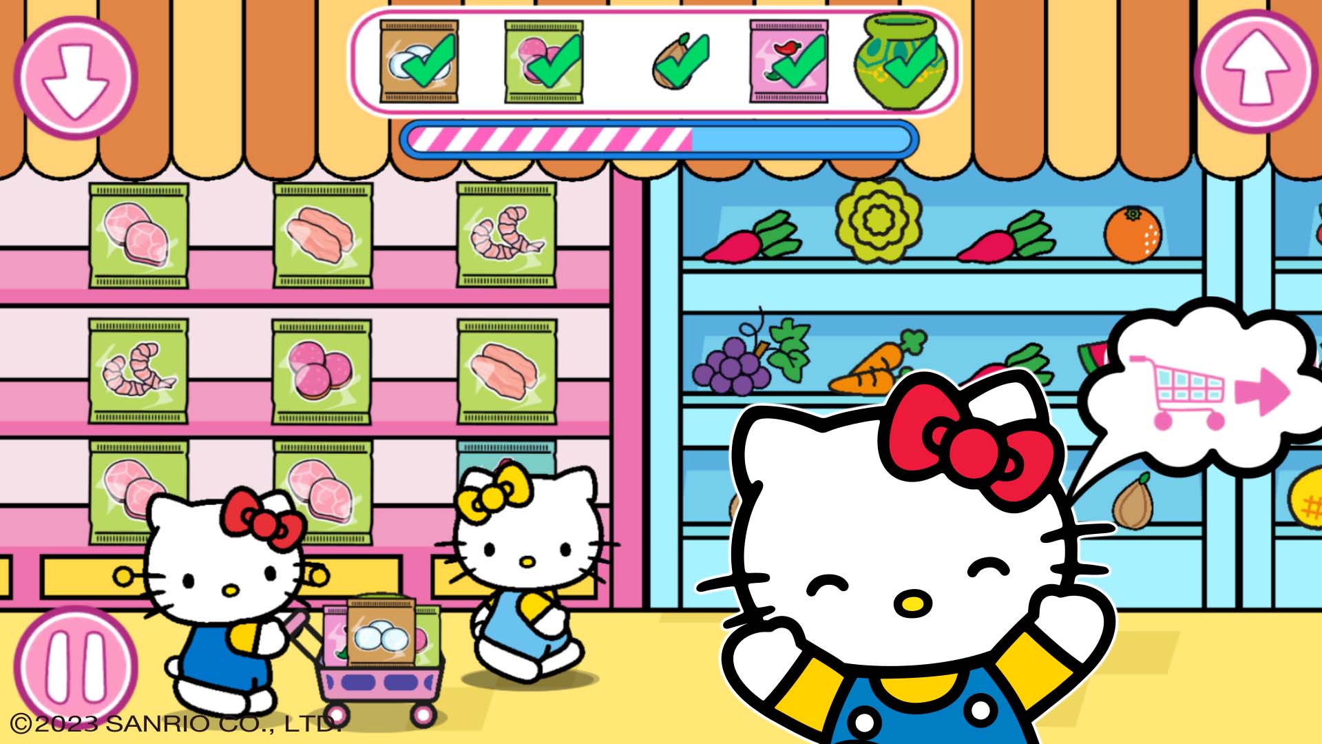 اسکرین شات 2 بازی Hello Kitty: Kids Supermarket