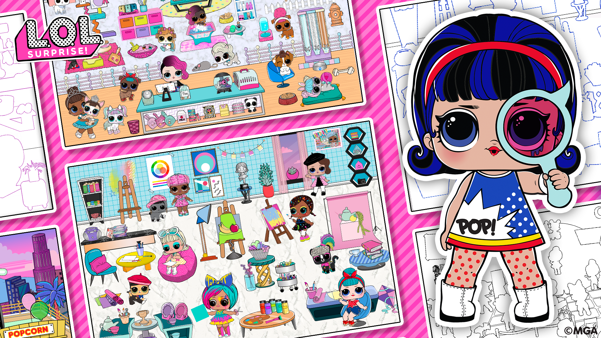 اسکرین شات 2 بازی L.O.L. Surprise! Sticker Book