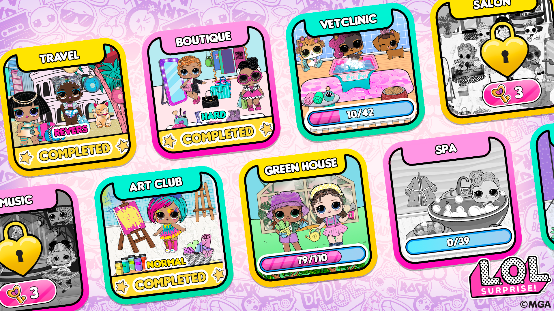 اسکرین شات 1 بازی L.O.L. Surprise! Sticker Book