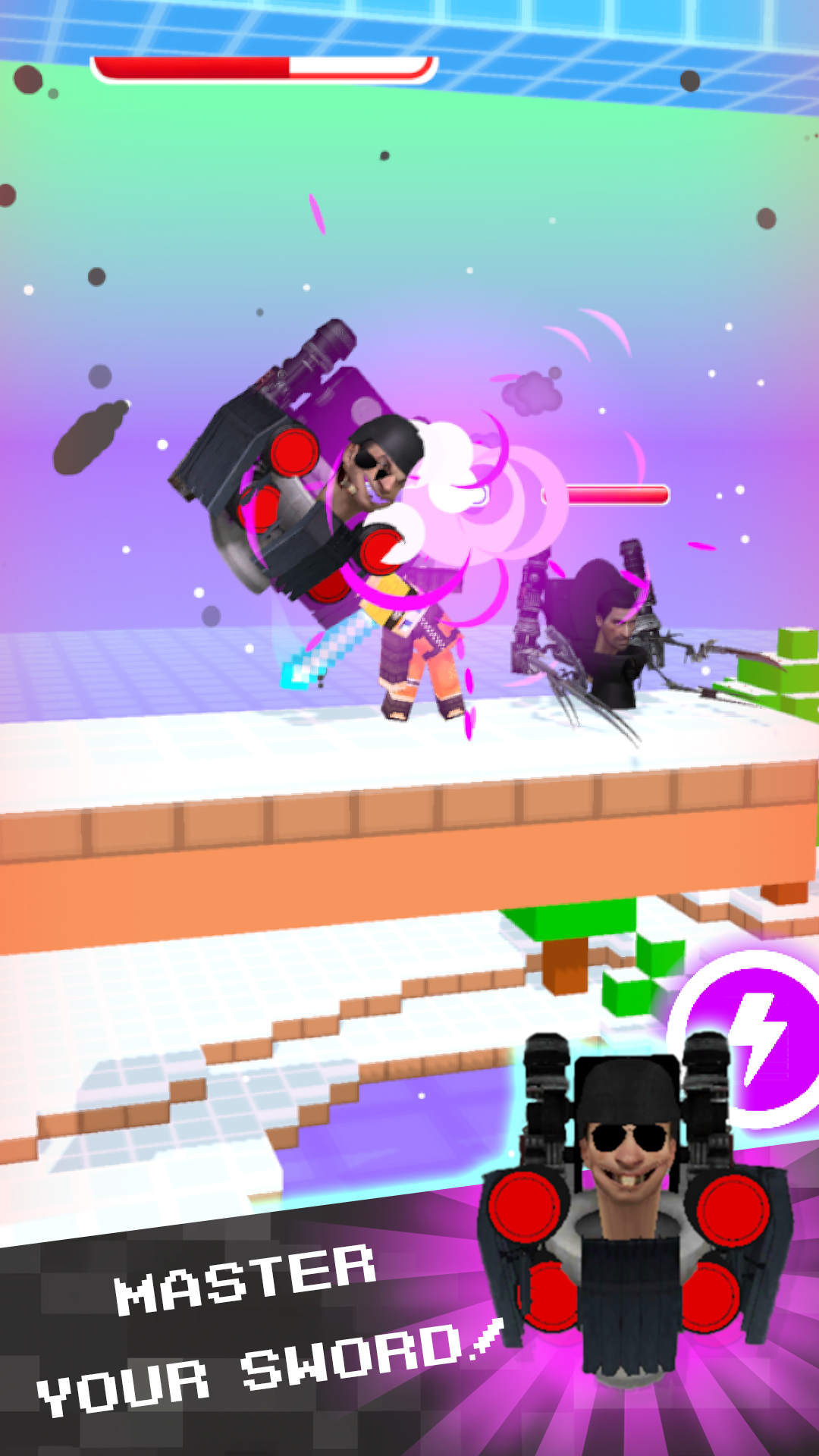 اسکرین شات 5 بازی Skibidi Toilet: Sword Battle