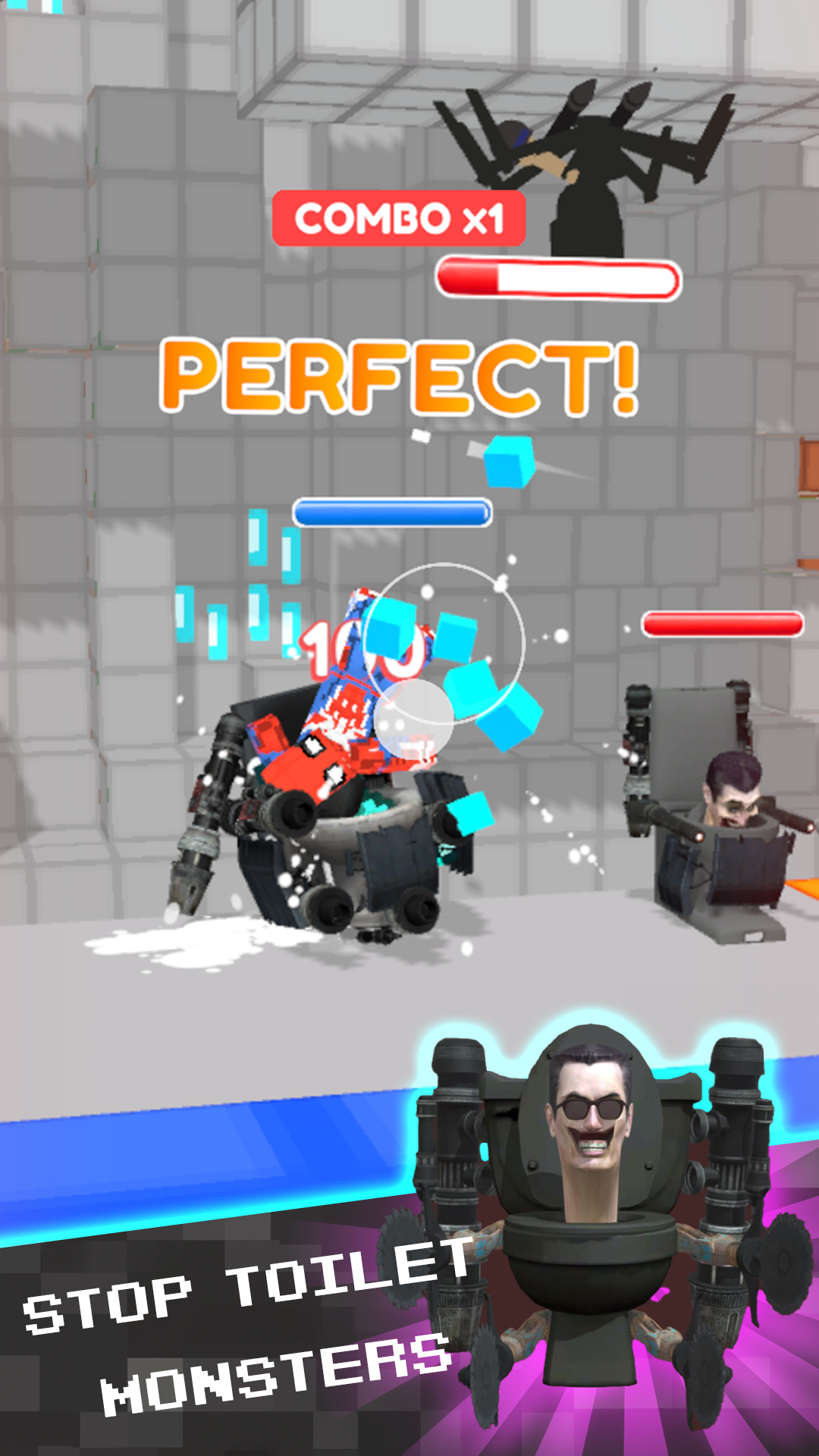 اسکرین شات 4 بازی Skibidi Toilet: Sword Battle