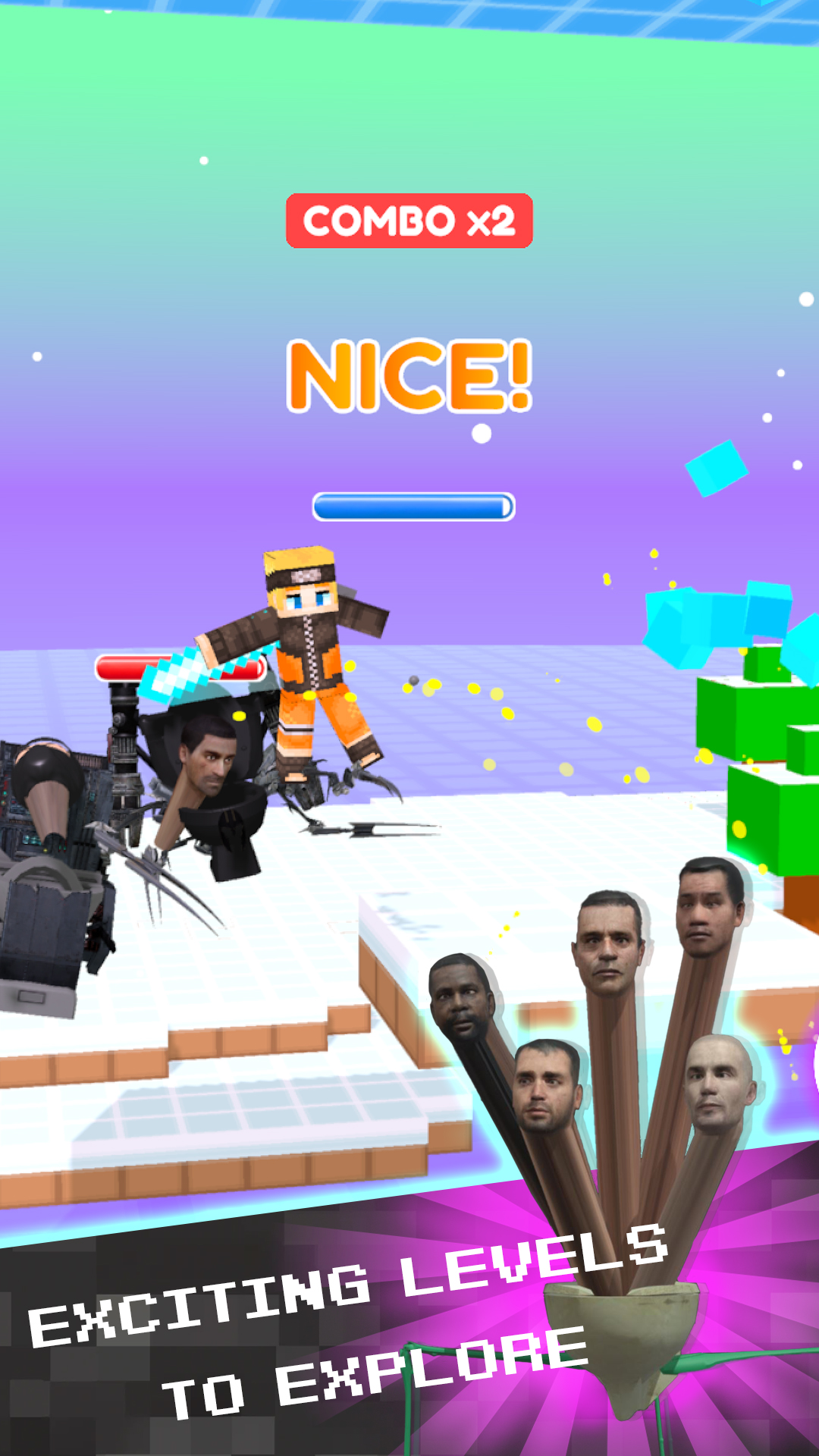 اسکرین شات 3 بازی Skibidi Toilet: Sword Battle
