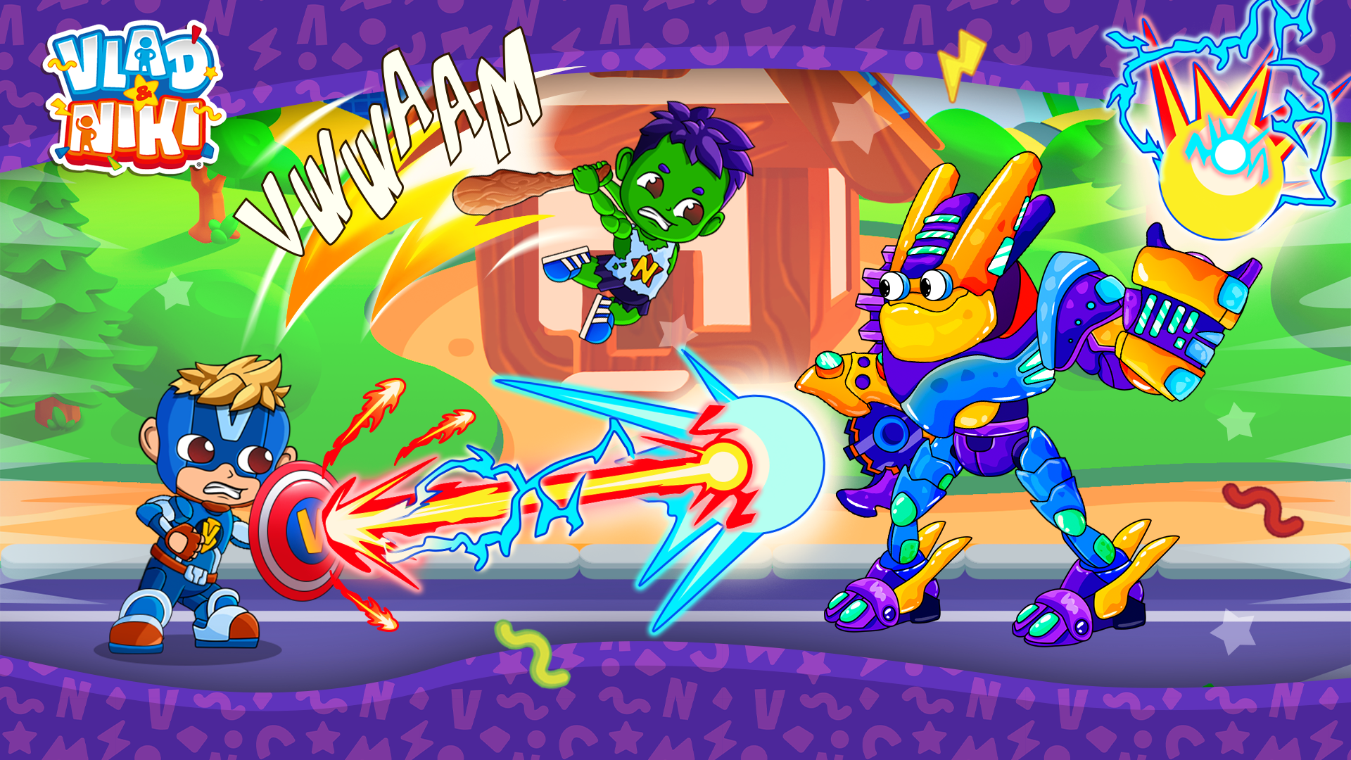 اسکرین شات 1 بازی Vlad and Niki Superheroes