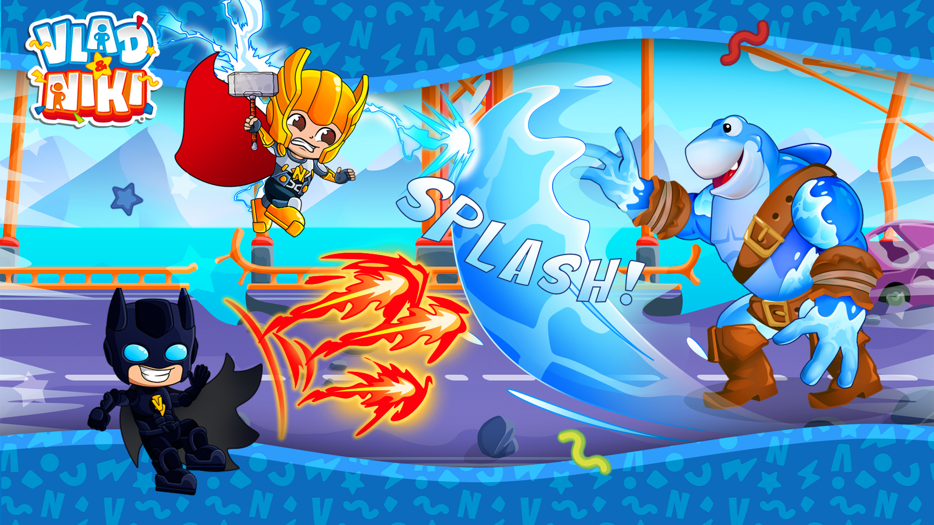 اسکرین شات 3 بازی Vlad and Niki Superheroes