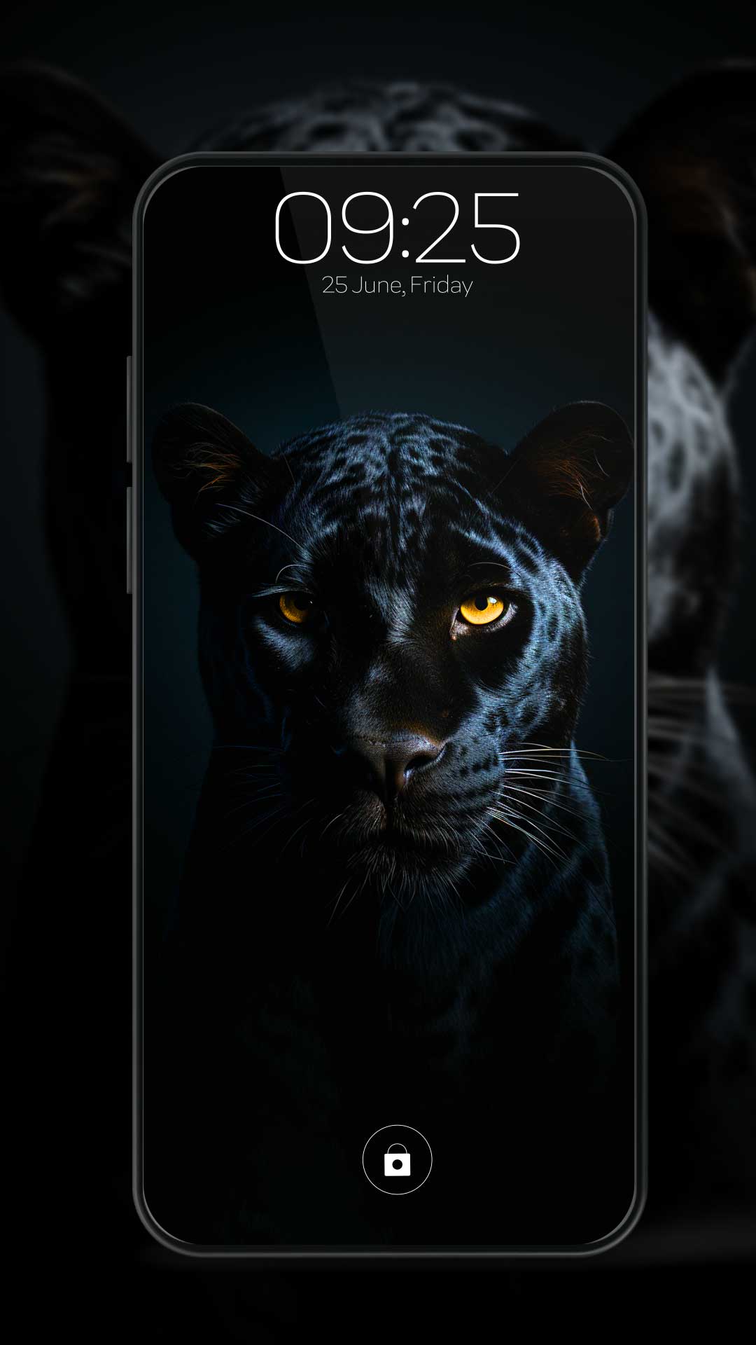 اسکرین شات 1 برنامه All Black Wallpaper Collection