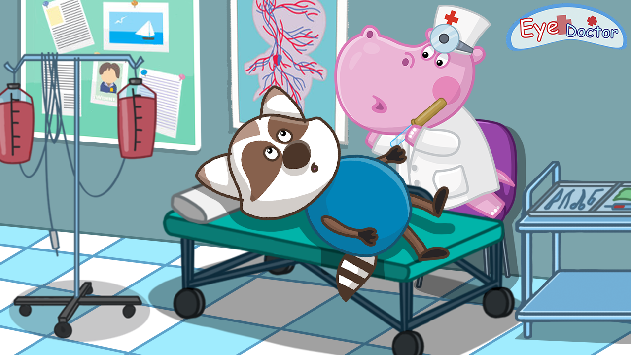 اسکرین شات 4 بازی Hippo Eye Doctor: Medical game