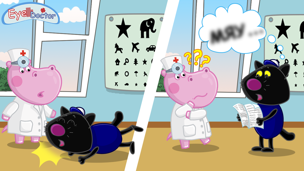اسکرین شات 2 بازی Hippo Eye Doctor: Medical game