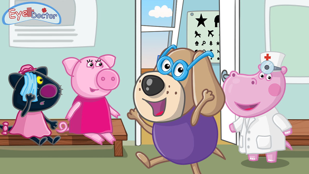 اسکرین شات 7 بازی Hippo Eye Doctor: Medical game