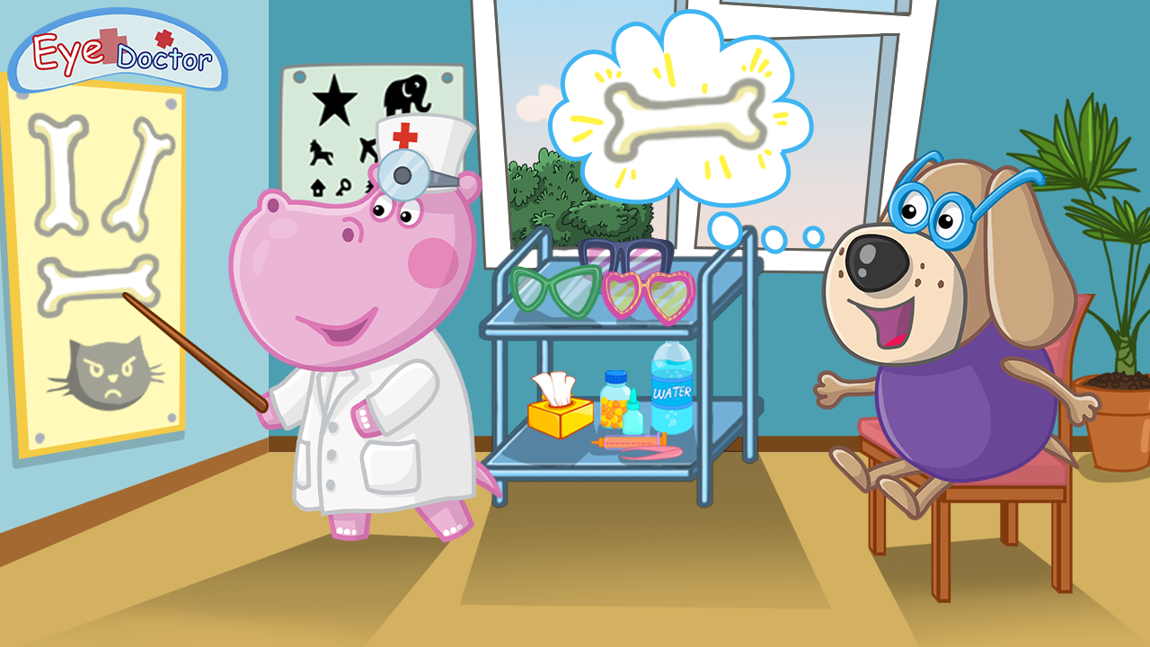 اسکرین شات 6 بازی Hippo Eye Doctor: Medical game
