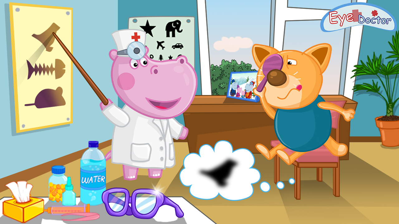 اسکرین شات 3 بازی Hippo Eye Doctor: Medical game