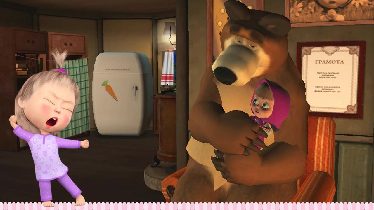 اسکرین شات 1 بازی Masha and the Bear: Good Night