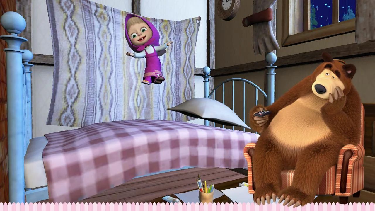 اسکرین شات 3 بازی Masha and the Bear: Good Night