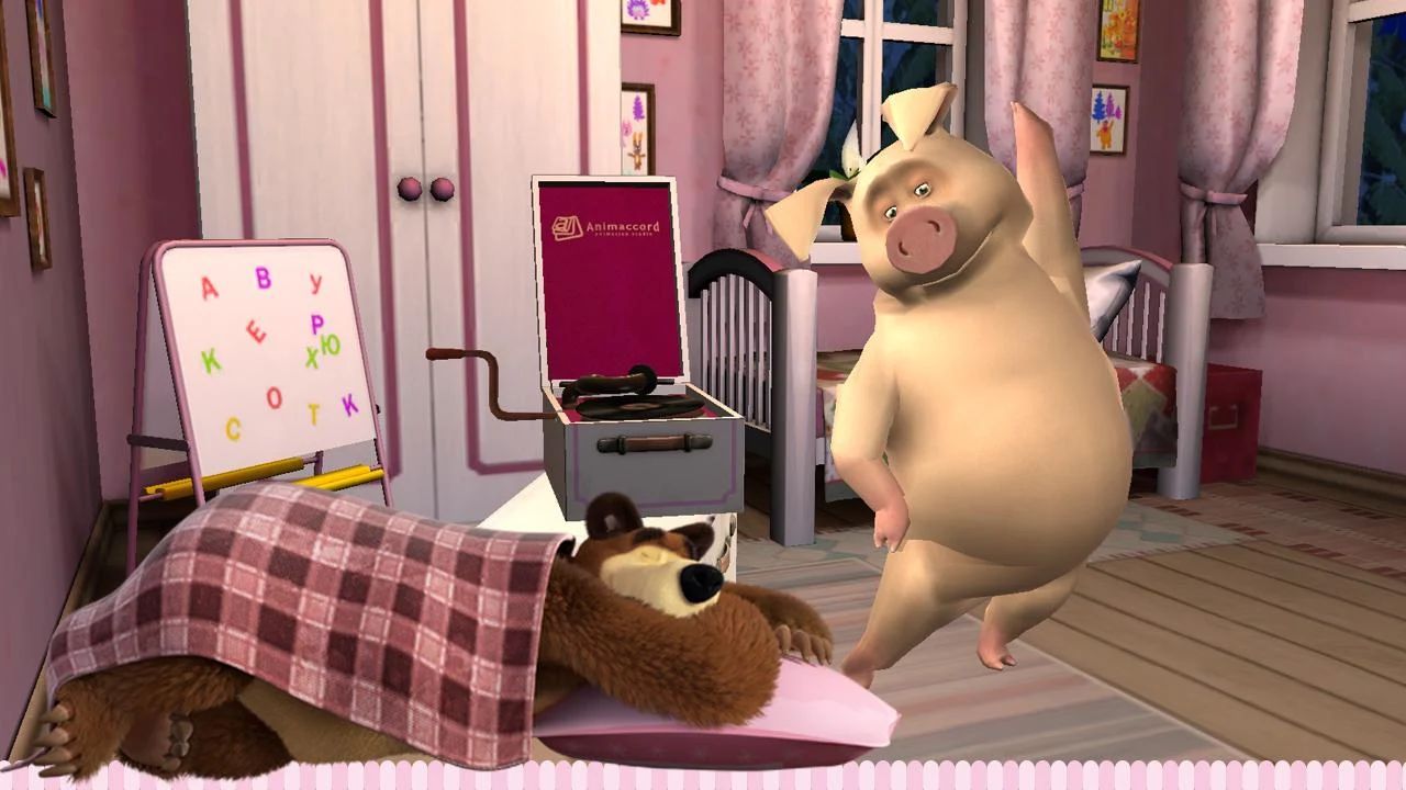 اسکرین شات 4 بازی Masha and the Bear: Good Night