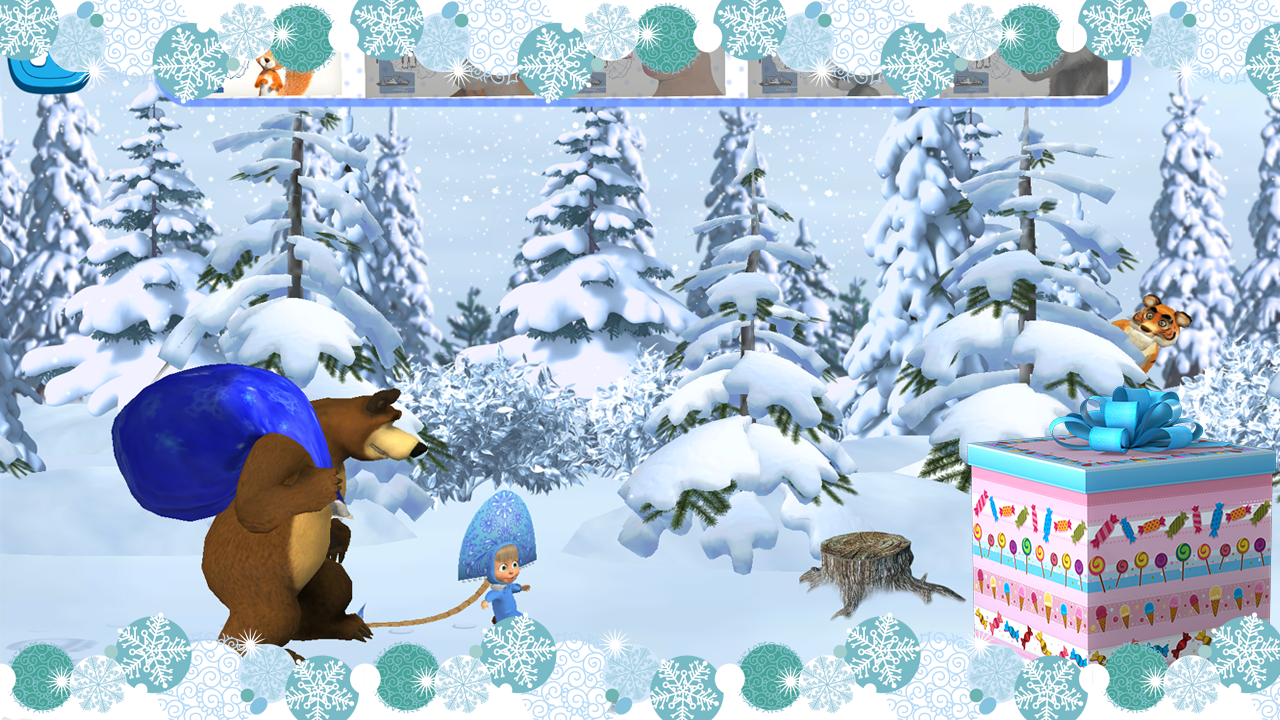 اسکرین شات 1 بازی Masha and the Bear: Christmas