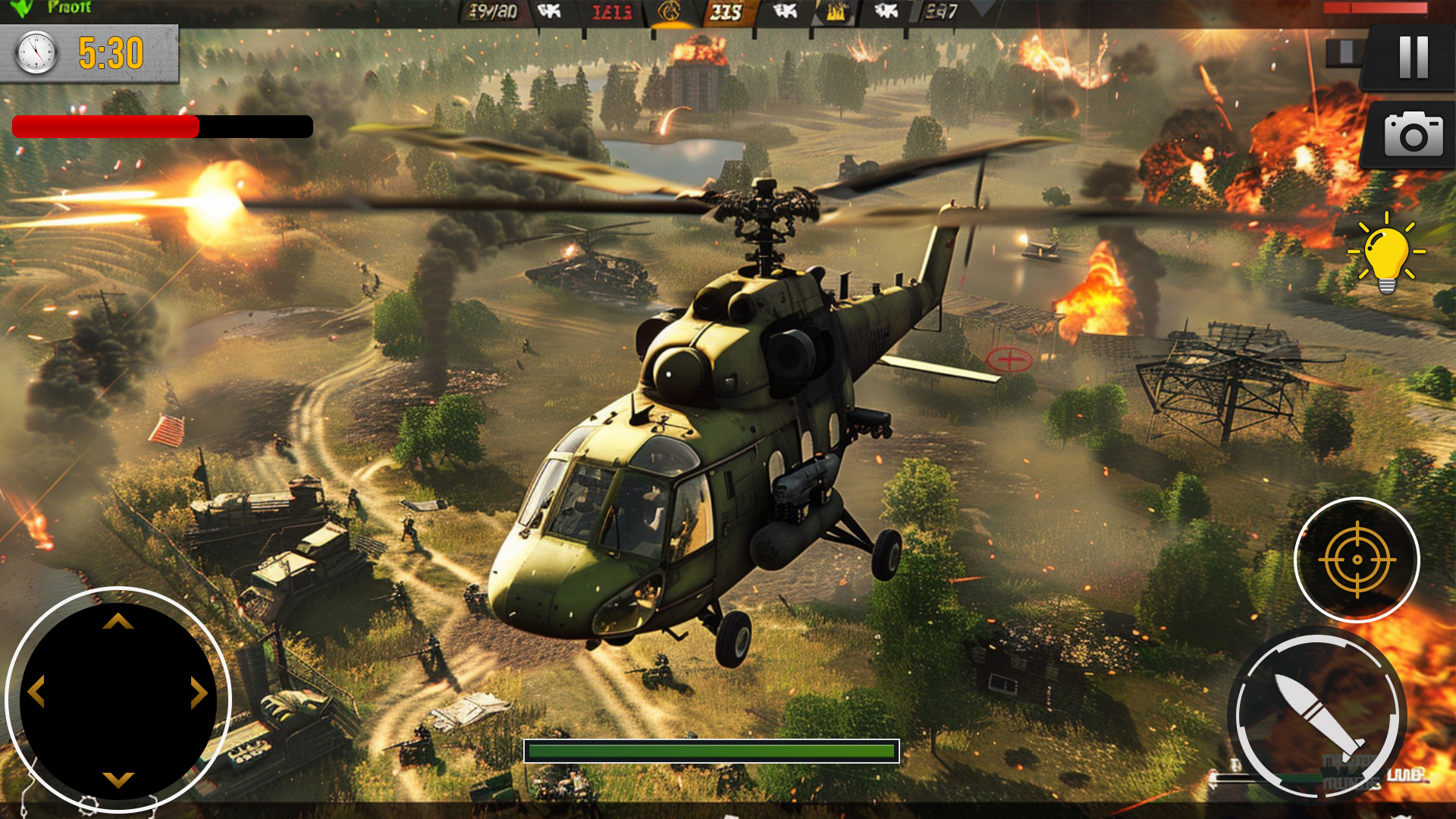 اسکرین شات 6 بازی Gunship 3D- Helicopter Battle
