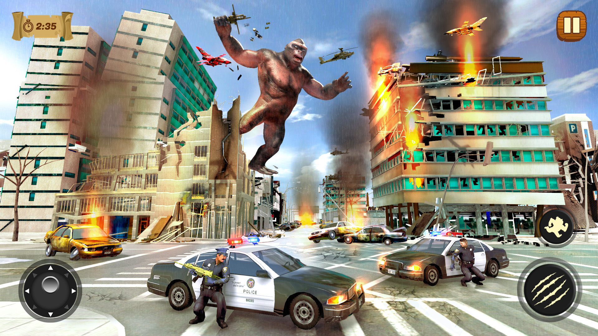 اسکرین شات 4 برنامه Dinosaur Rampage Attack Games