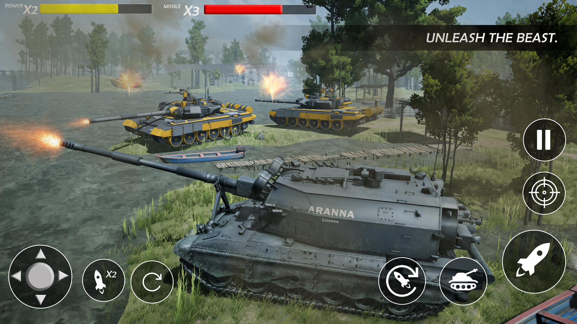اسکرین شات 2 بازی War of Tanks: World War Games