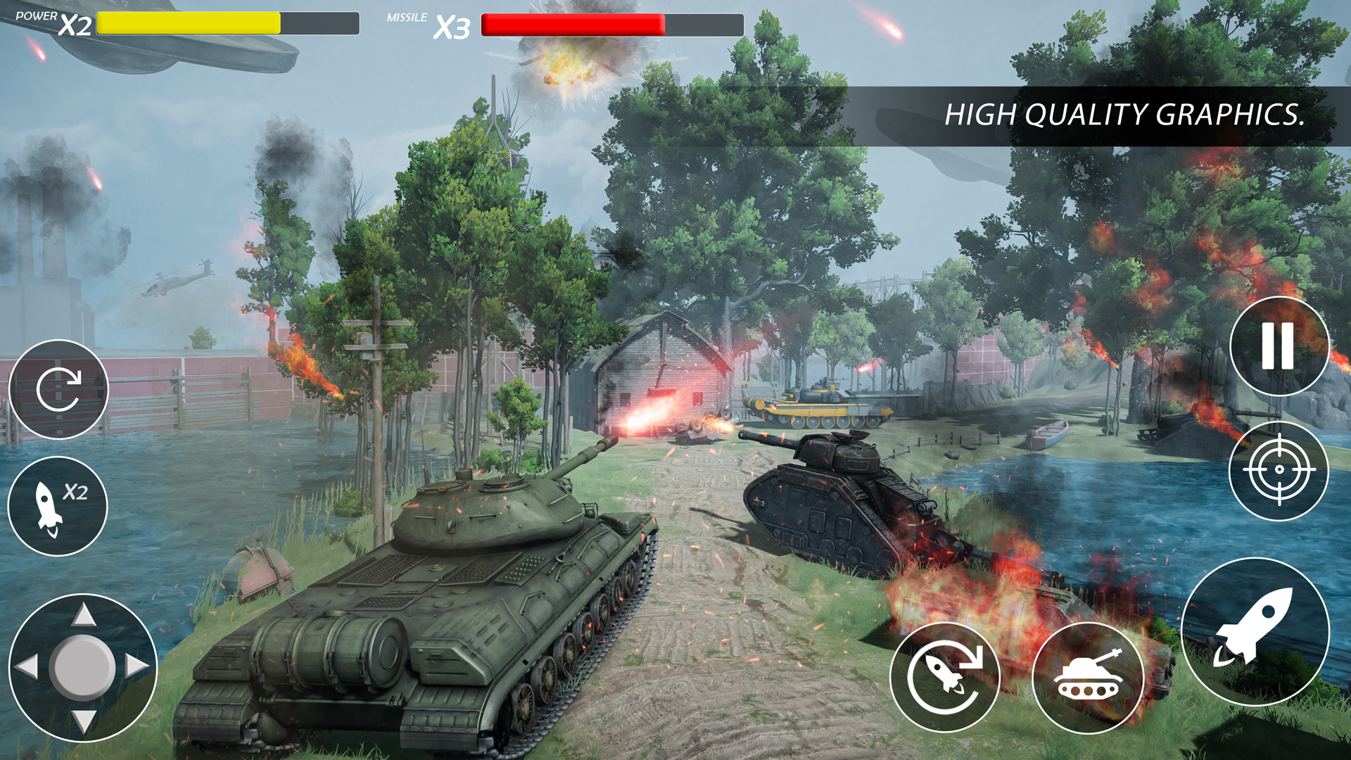 اسکرین شات 4 بازی War of Tanks: World War Games