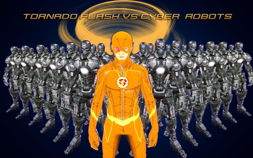 اسکرین شات 8 برنامه Tornado Bolt Light Speed Hero: Vegas Robot Crime