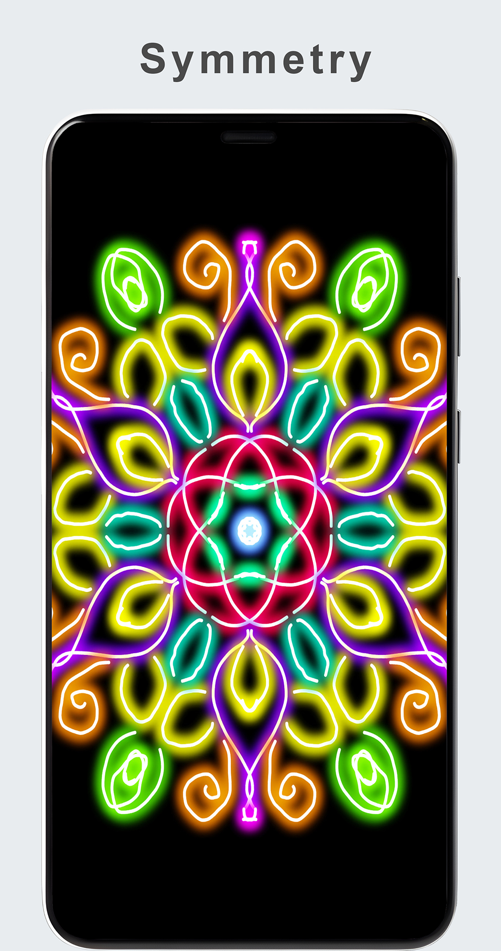 اسکرین شات 3 برنامه Glow Magic Doodle kaleidoscope