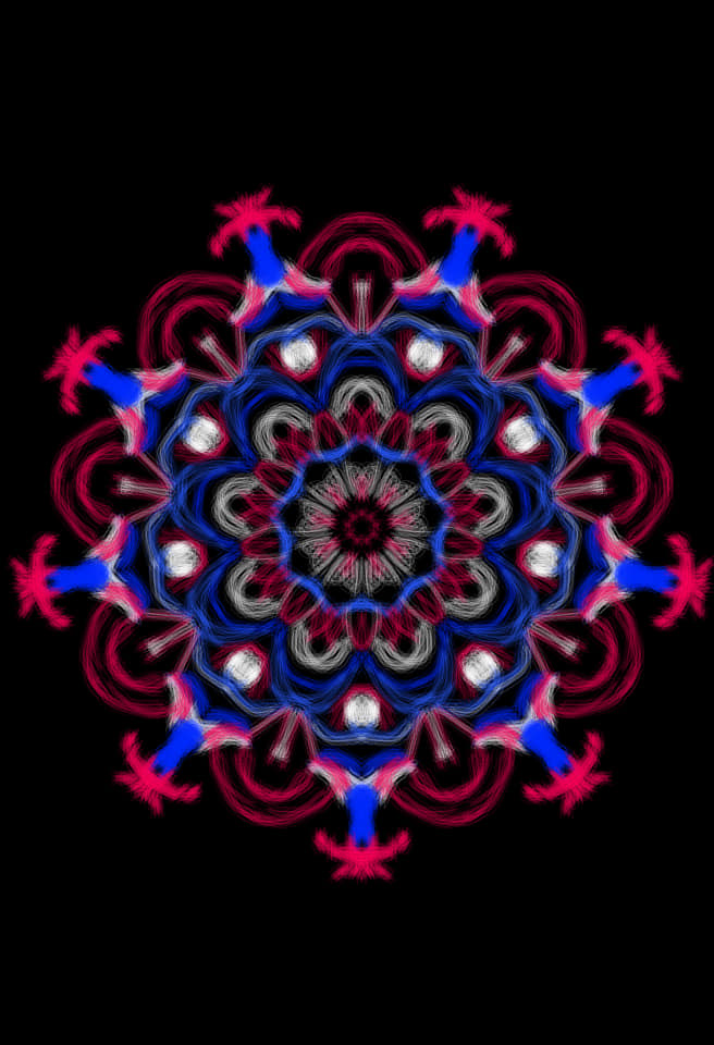 اسکرین شات 7 برنامه Glow Magic Doodle kaleidoscope