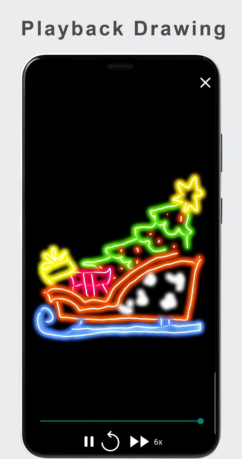 اسکرین شات 7 برنامه Glow Magic Doodle kaleidoscope