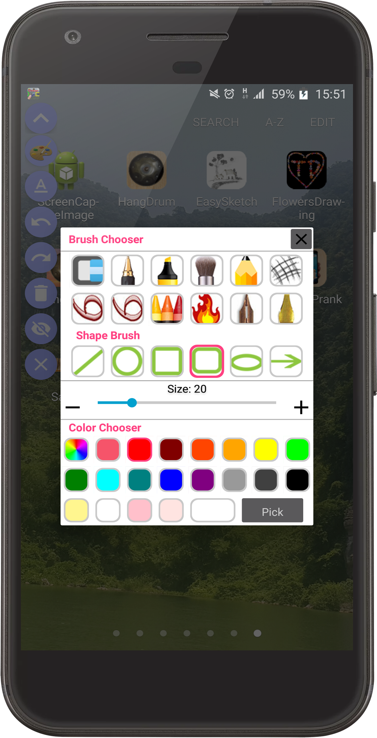 اسکرین شات 2 برنامه Draw anywhere on Screen AZDraw