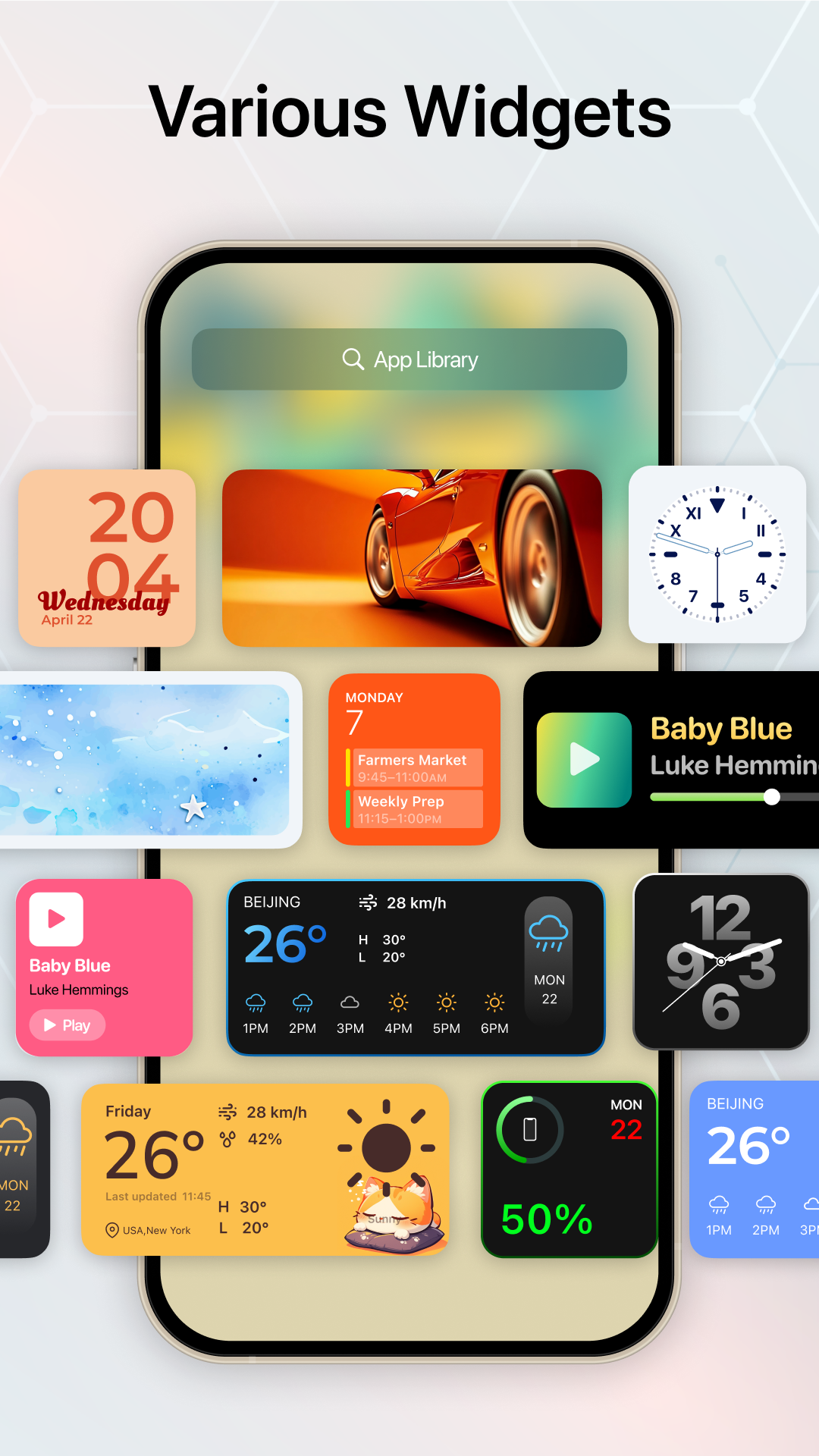 اسکرین شات 3 برنامه Liquid Launcher OS