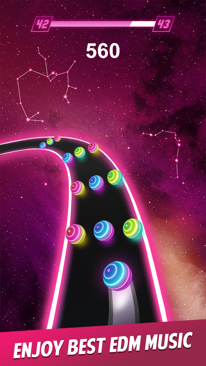 اسکرین شات 3 بازی Dancing Ball Color Rush Game