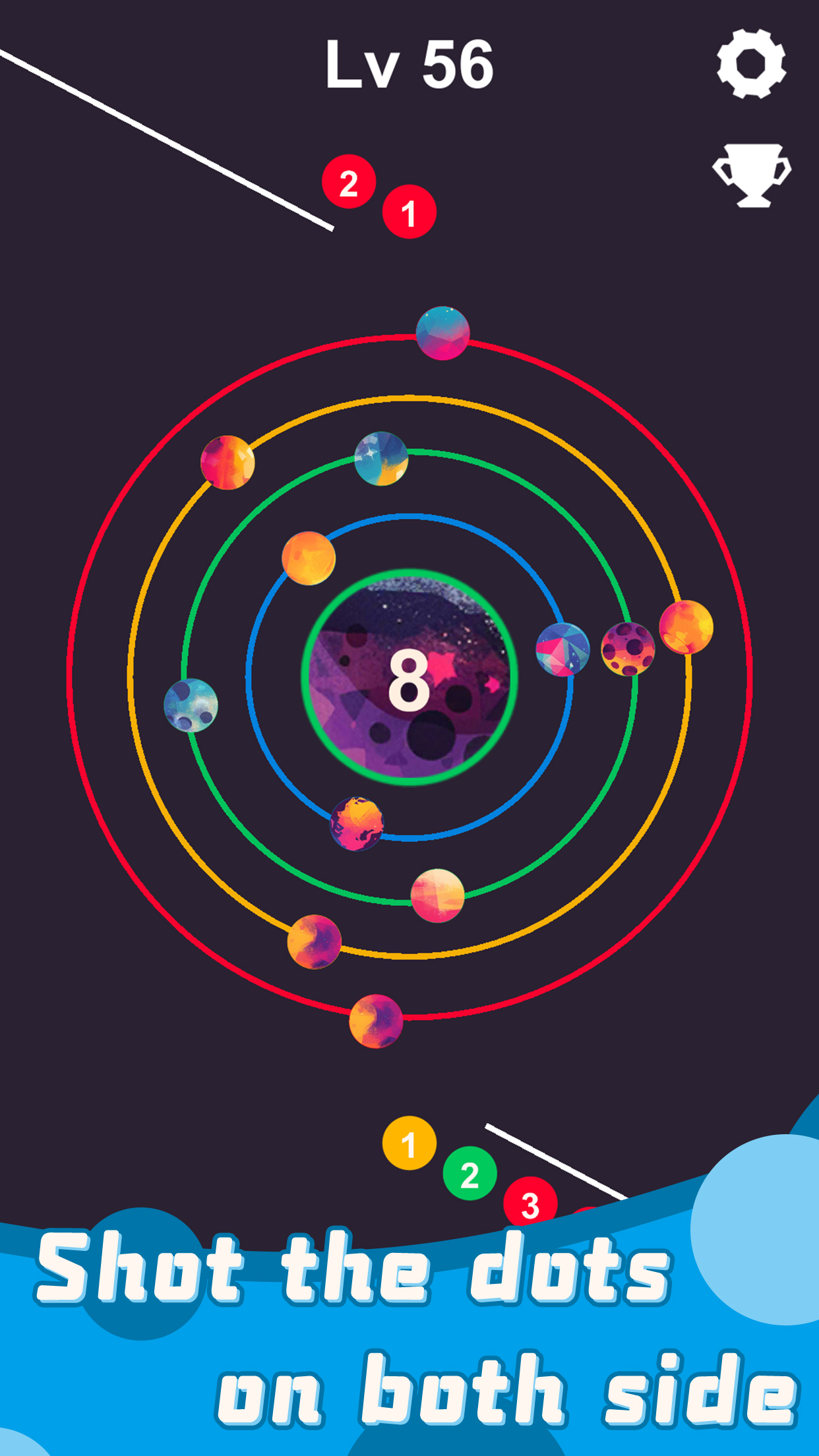 اسکرین شات 1 بازی Dots Order 2 - Dual Orbits