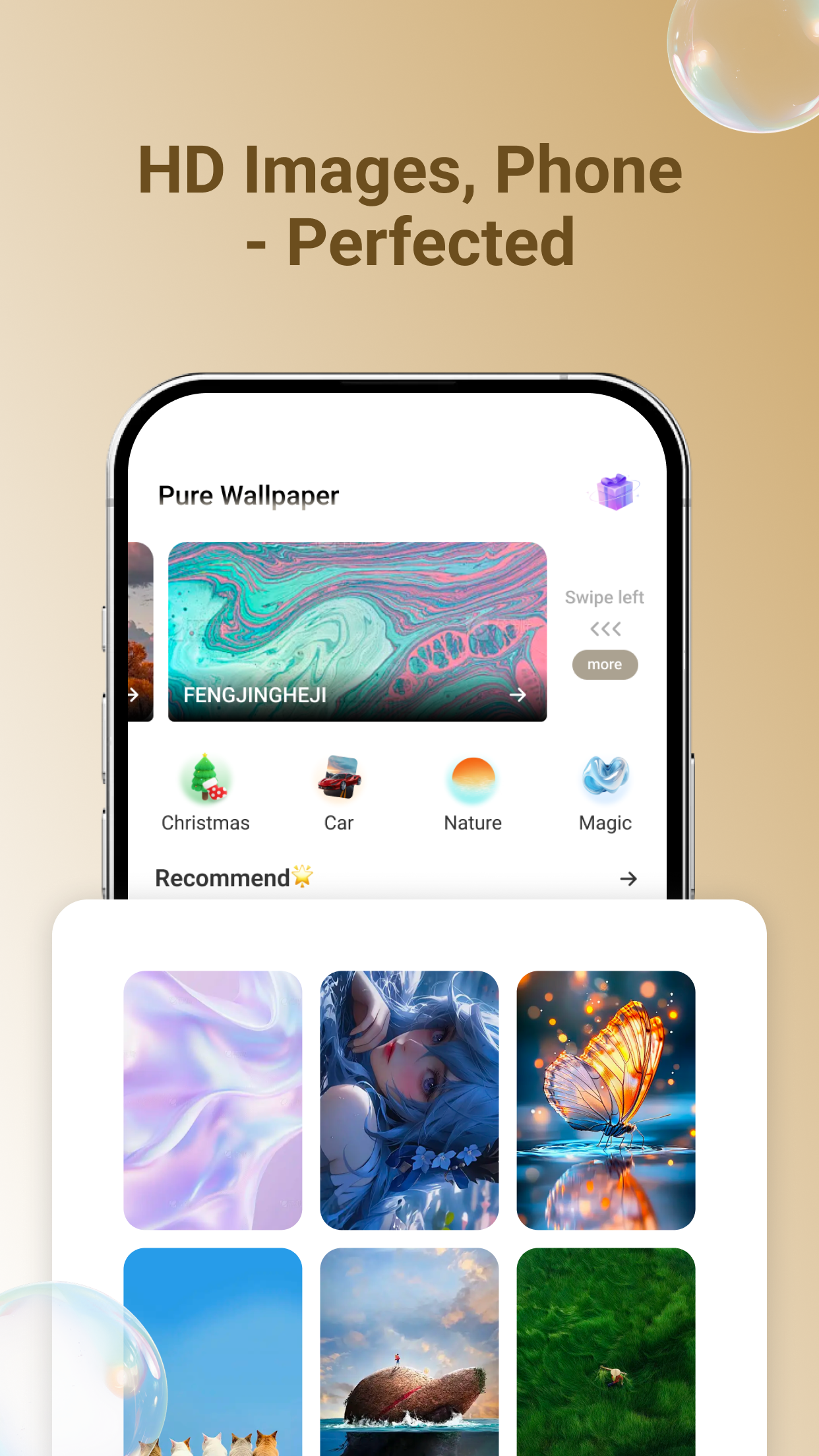 اسکرین شات 5 برنامه Pure Wallpaper Launcher