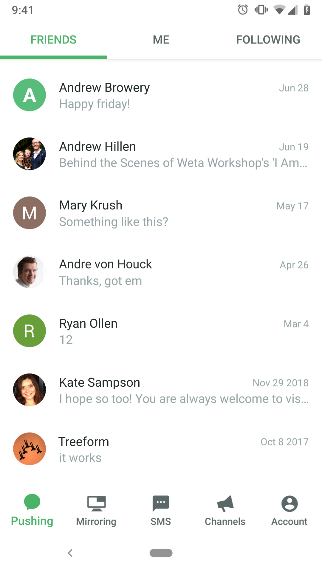 اسکرین شات 6 برنامه Pushbullet: SMS on PC and more
