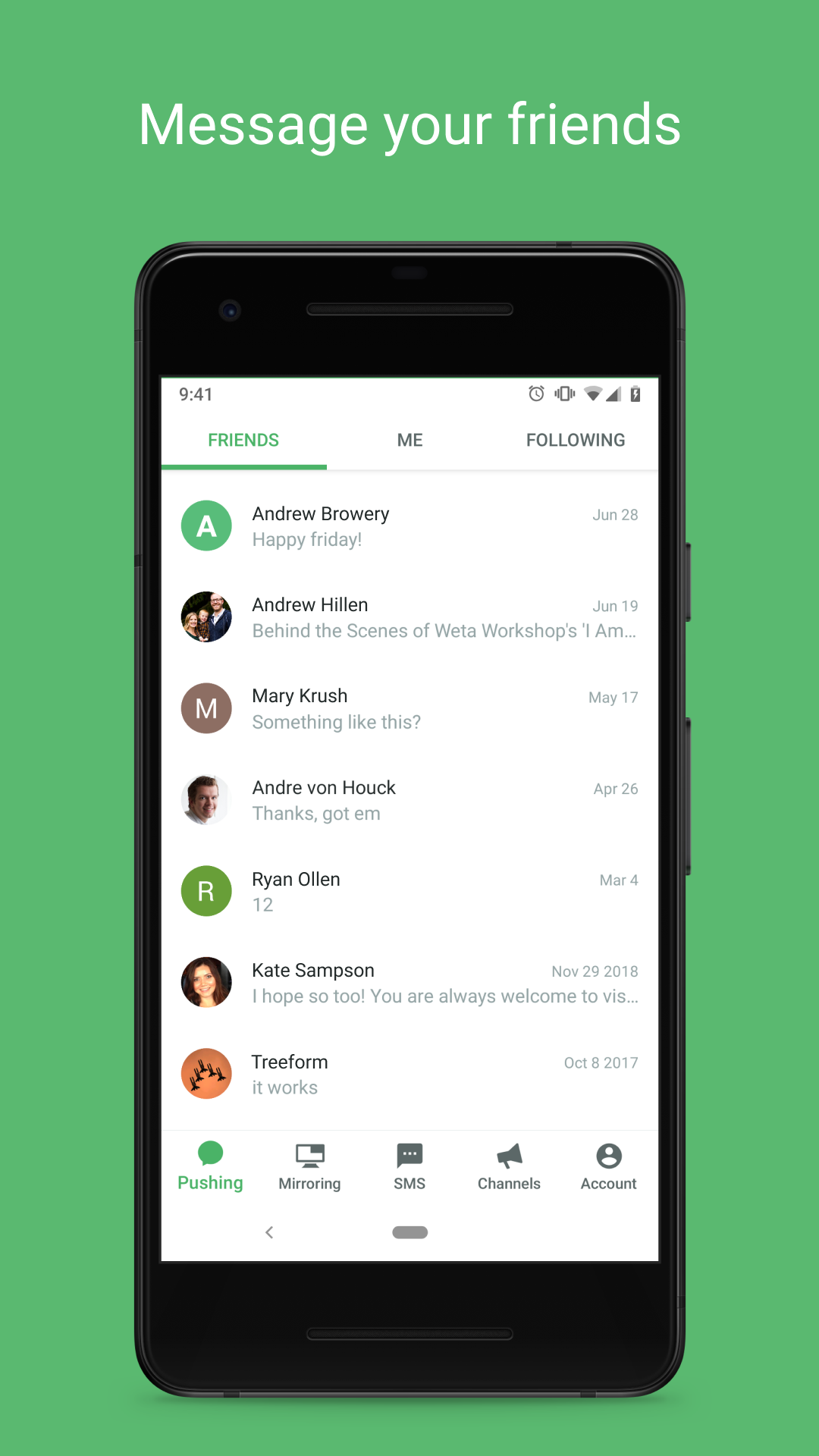 اسکرین شات 4 برنامه Pushbullet: SMS on PC and more