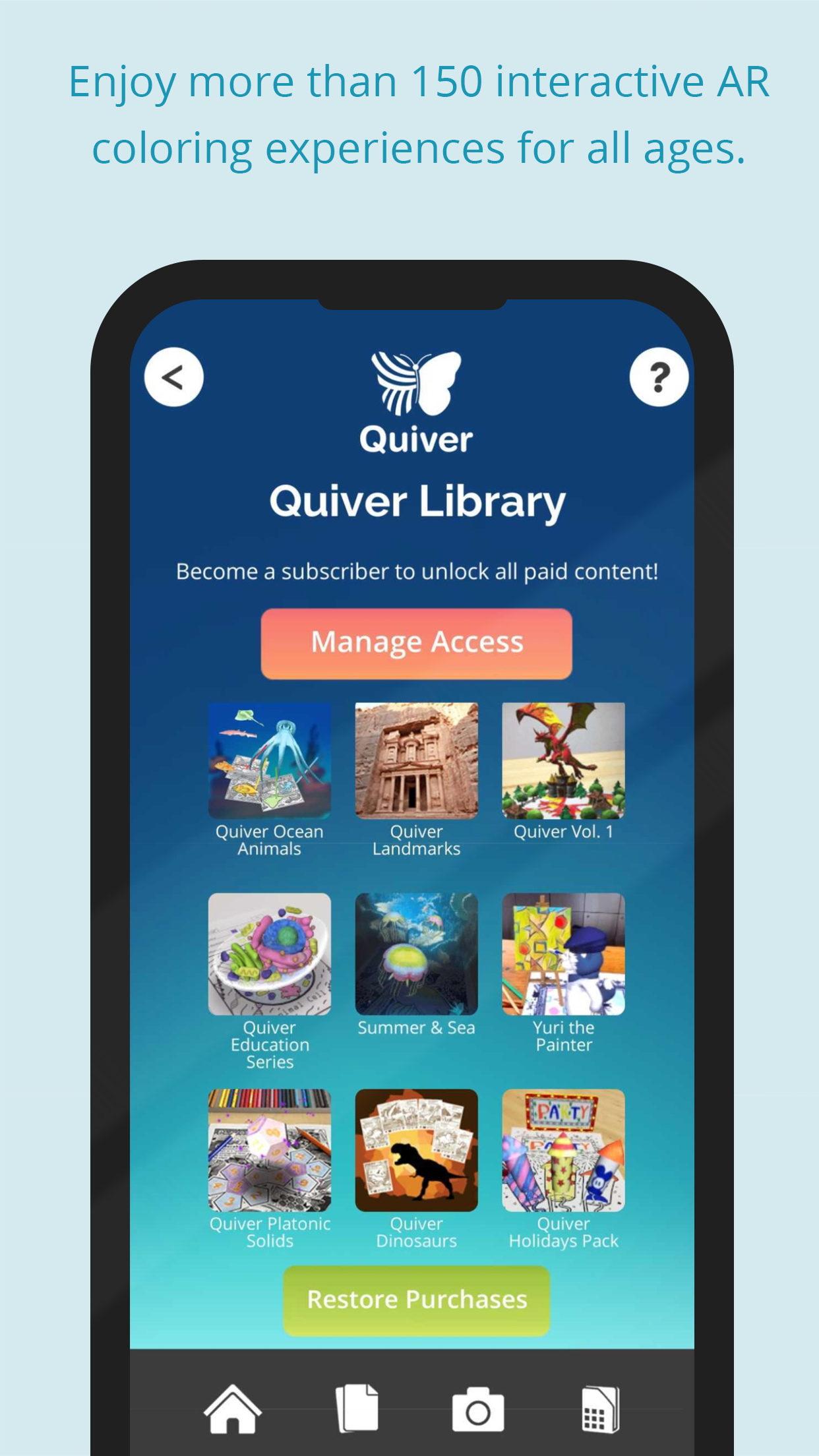 اسکرین شات 4 برنامه Quiver - 3D Coloring App