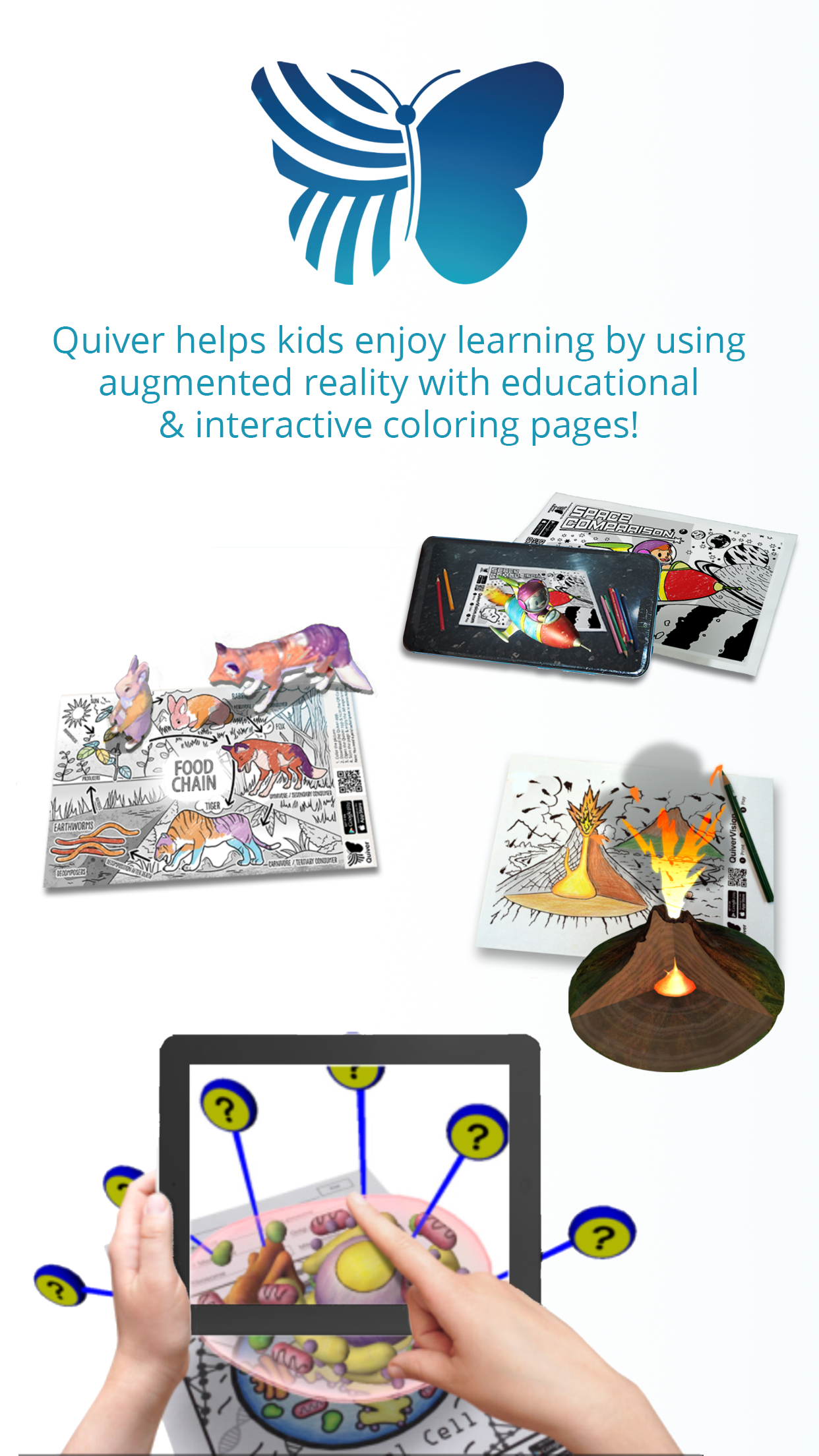 اسکرین شات 1 برنامه Quiver - 3D Coloring App