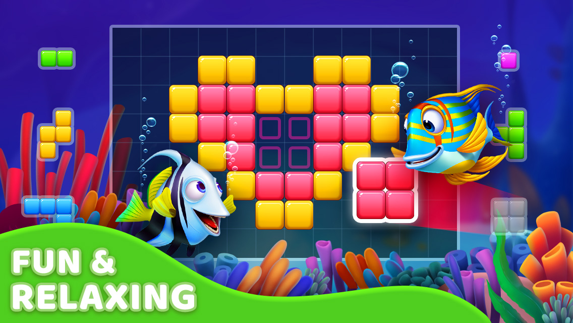 اسکرین شات 1 بازی Block Puzzle Fish