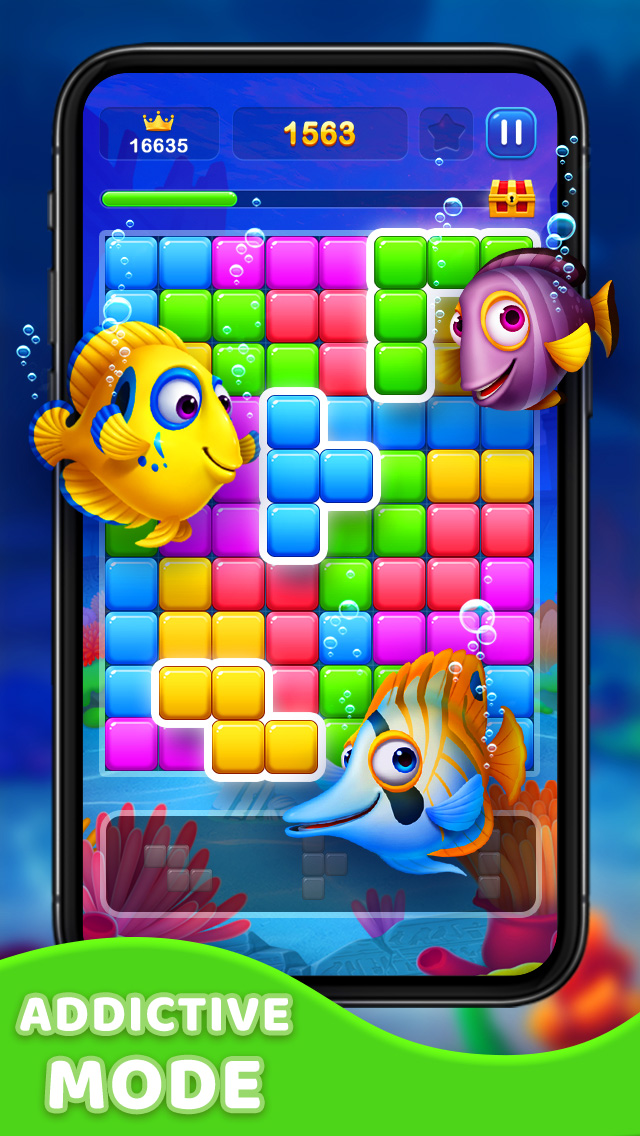 اسکرین شات 2 بازی Block Puzzle Fish