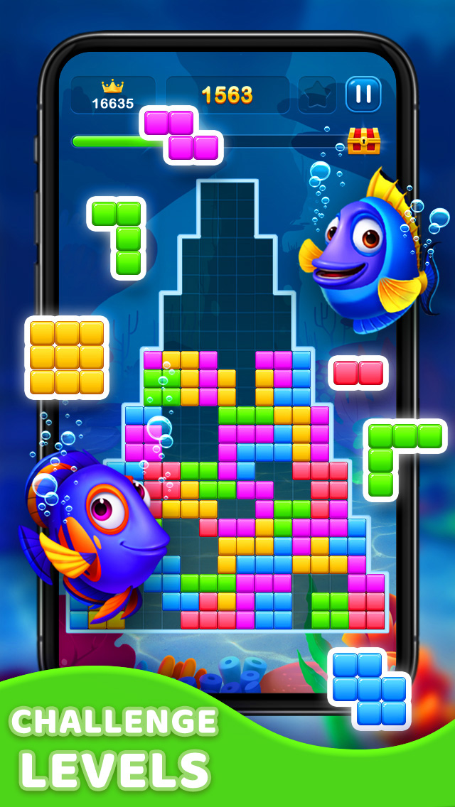 اسکرین شات 5 بازی Block Puzzle Fish