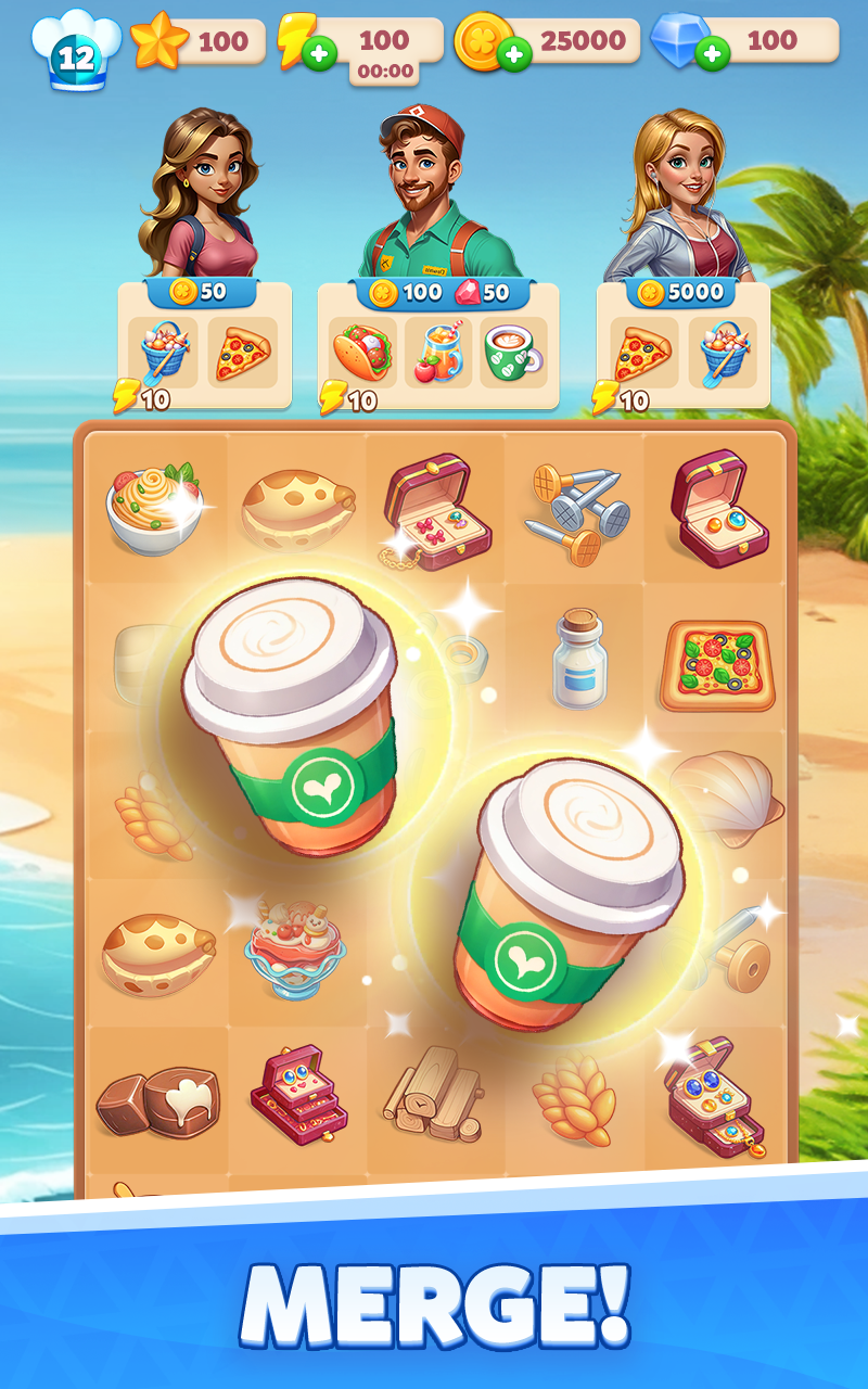 اسکرین شات 2 بازی Merge Fever: Merge & Design!
