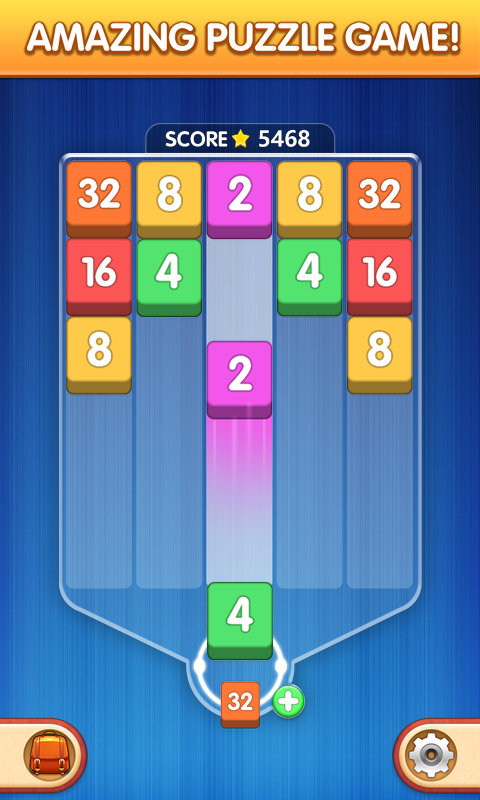 اسکرین شات 1 بازی Number Tiles - Merge Puzzle