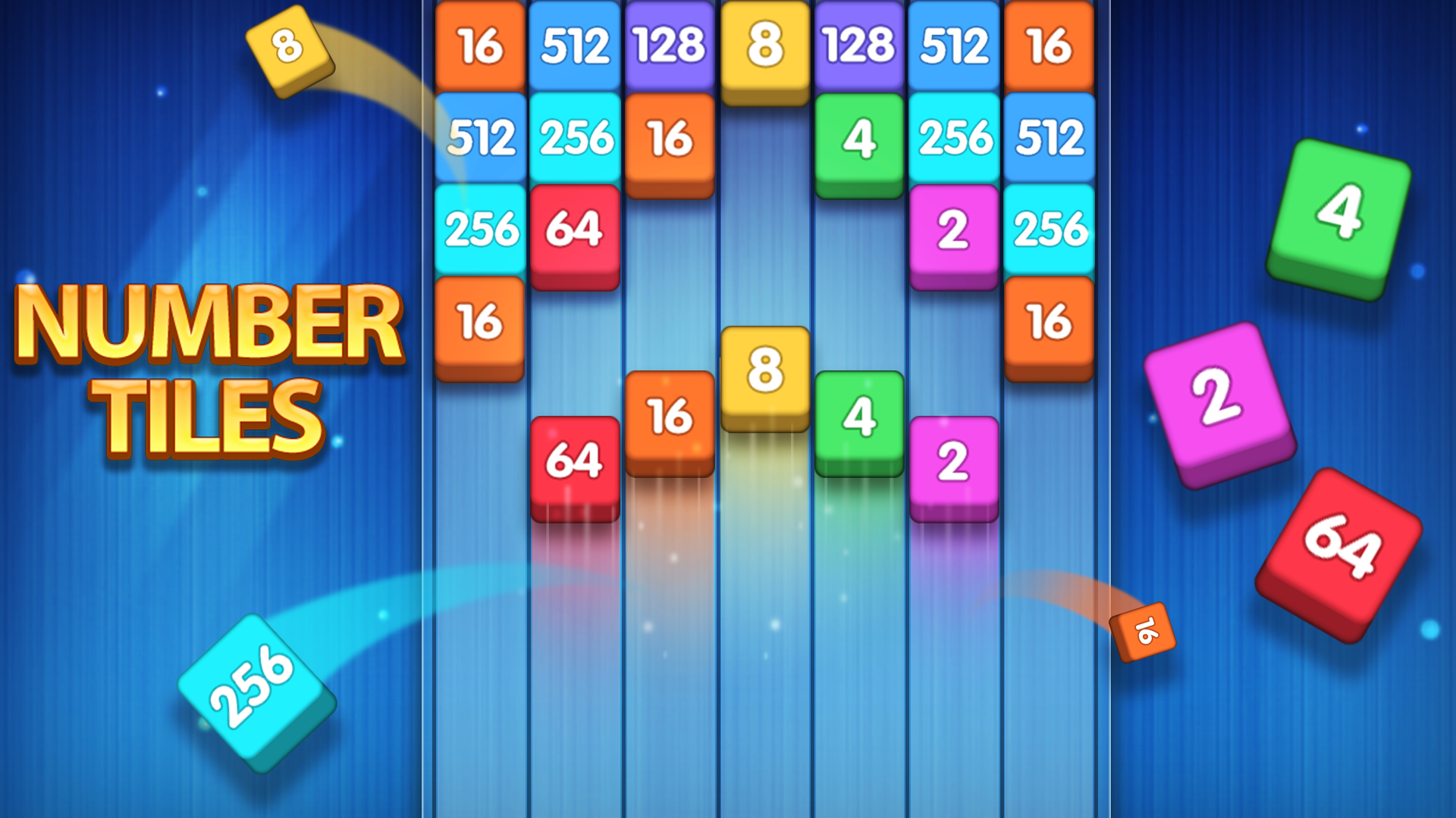 اسکرین شات 5 بازی Number Tiles - Merge Puzzle
