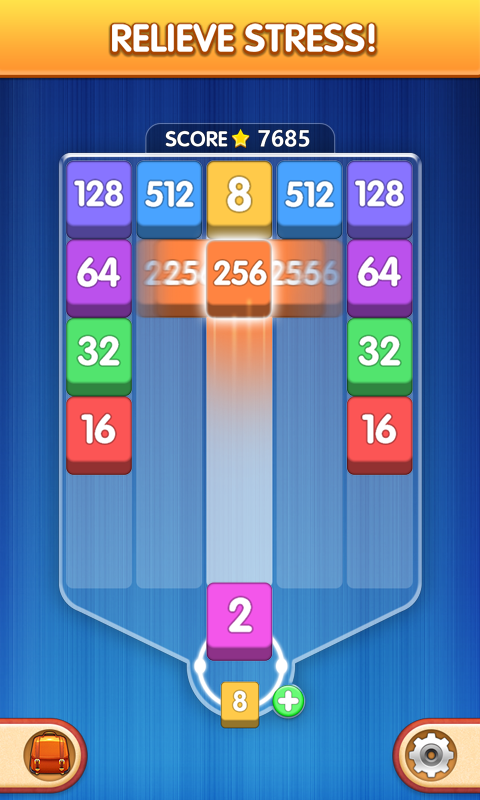 اسکرین شات 2 بازی Number Tiles - Merge Puzzle
