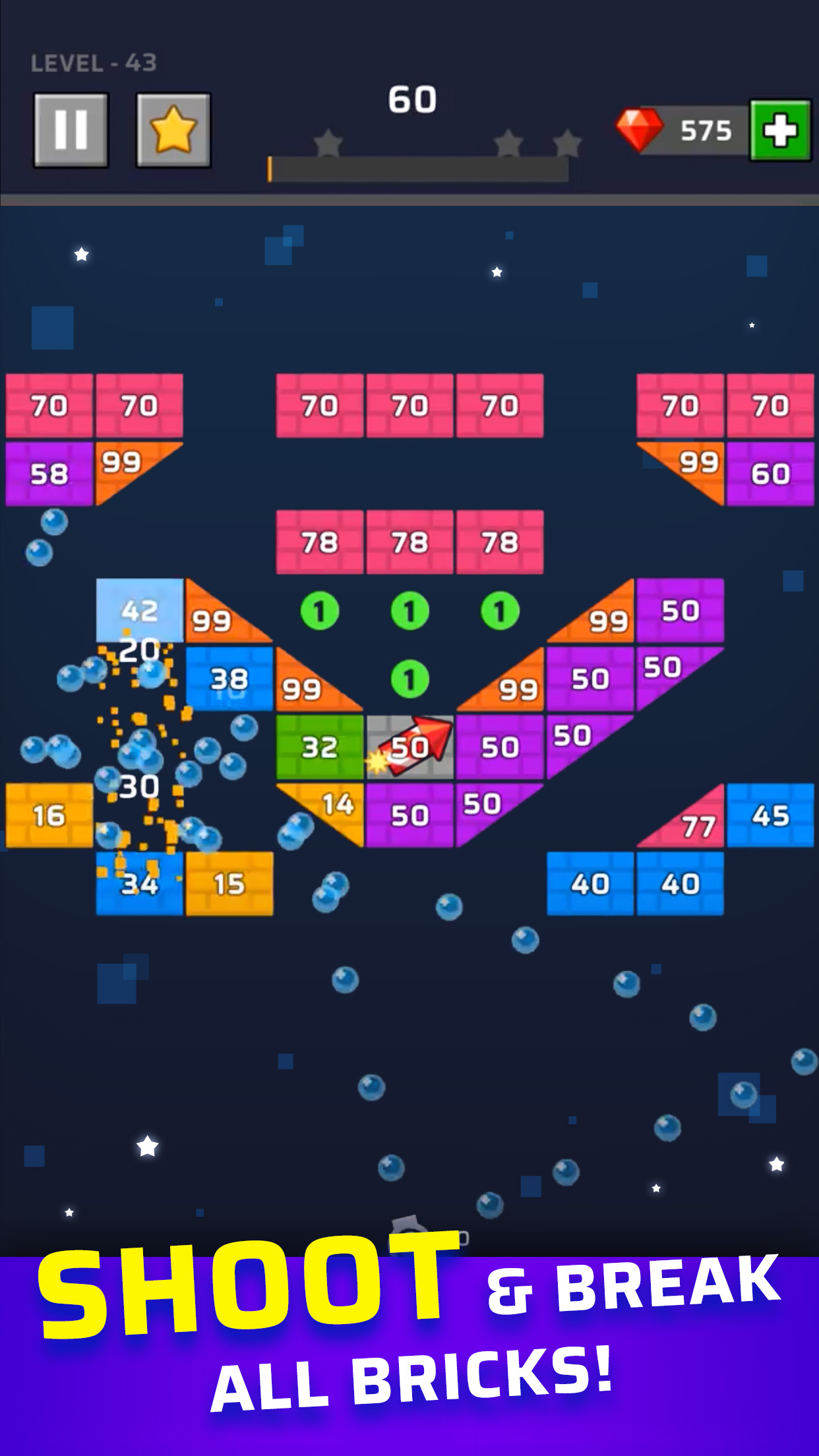 اسکرین شات 1 بازی Brick Out - Shoot the ball