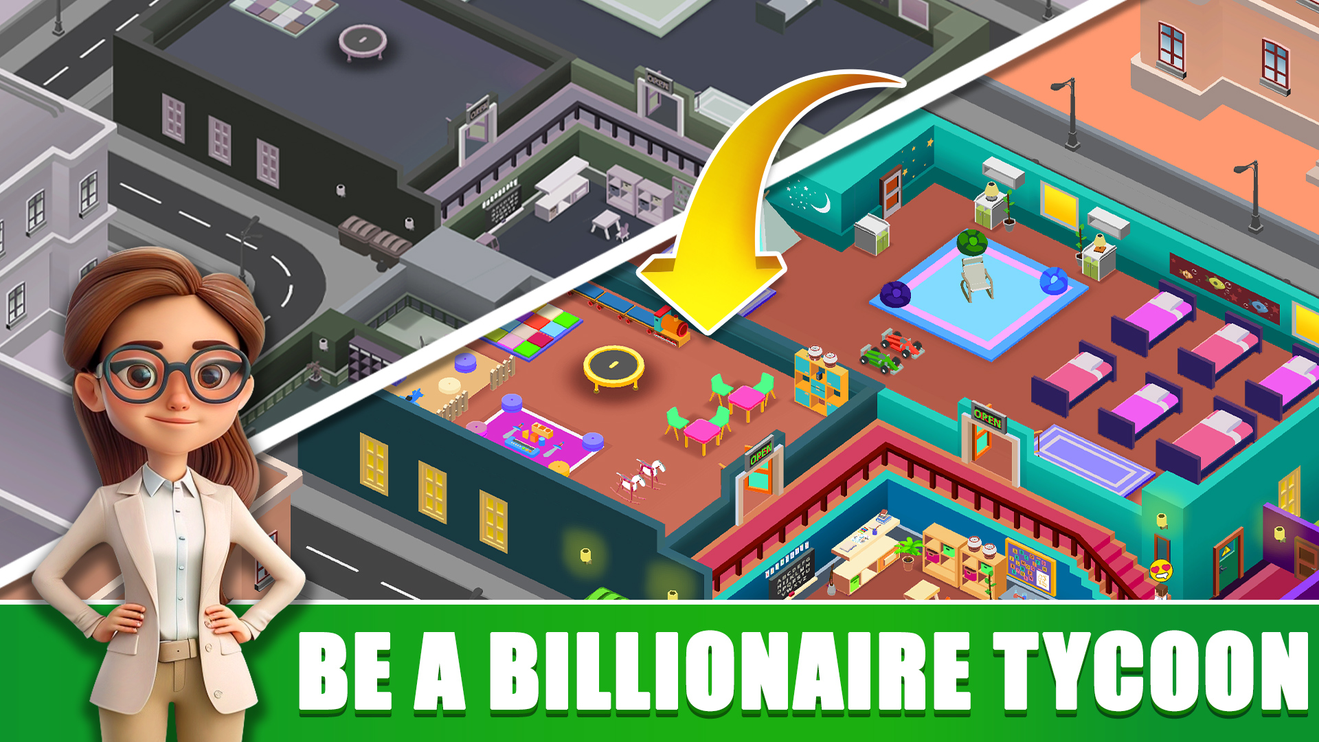 اسکرین شات 5 بازی Idle Daycare Tycoon - Rich Me