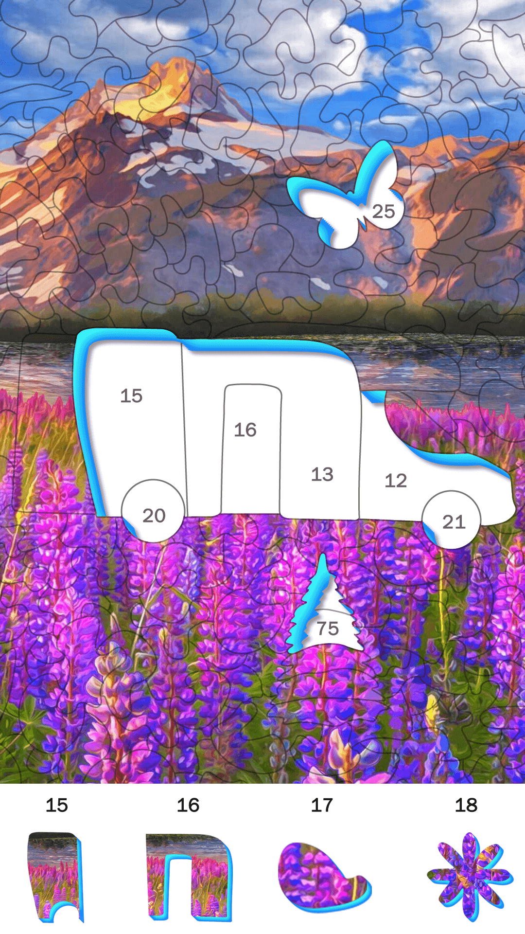 اسکرین شات 6 بازی Tap Color Jigsaw