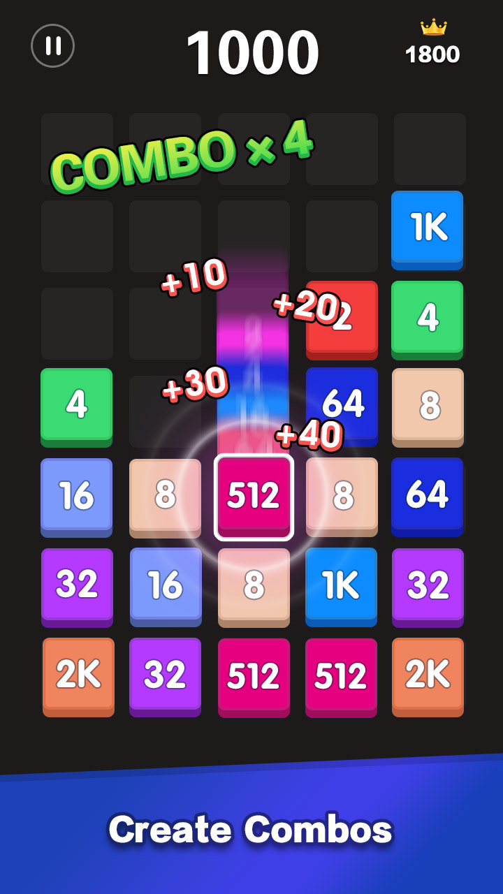اسکرین شات 7 بازی Merge Block - number games